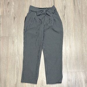 Sienna Sky Black and White Pants with a Bow